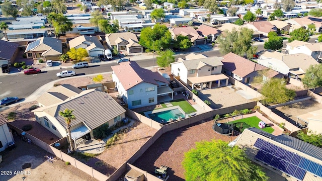 birds eye view of property featuring a residential view