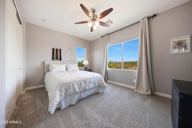 7432 W Bronco Trl, Peoria, AZ 85383 - carpeted bedroom with baseboards and ceiling fan