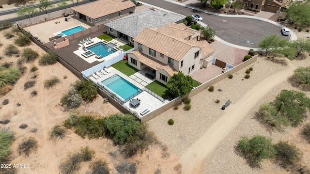 7432 W Bronco Trl, Peoria, AZ 85383 - view from above of property with a pool area