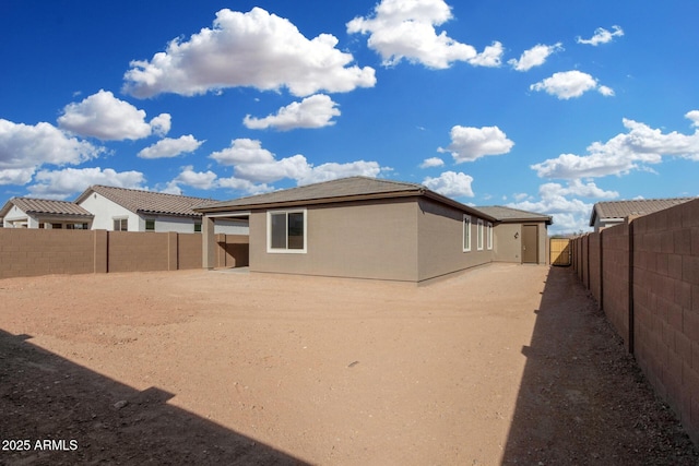 view of rear view of property