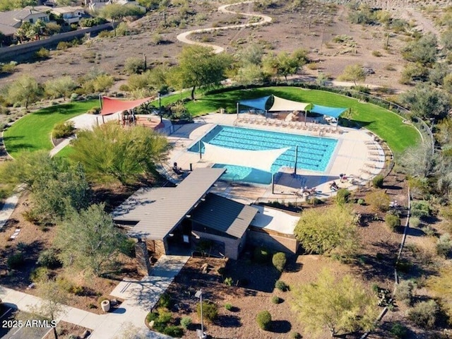31435 N 130th Ave, Peoria, AZ 85383 - view from above of property with a pool area