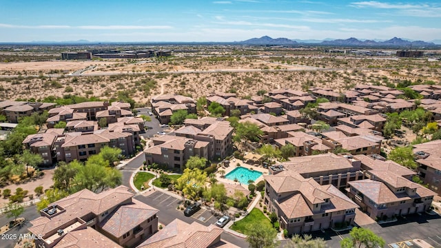 19777 N 76th St Unit 2244, Scottsdale, AZ 85255 - bird's eye view featuring a mountain view, a residential view, and a desert view