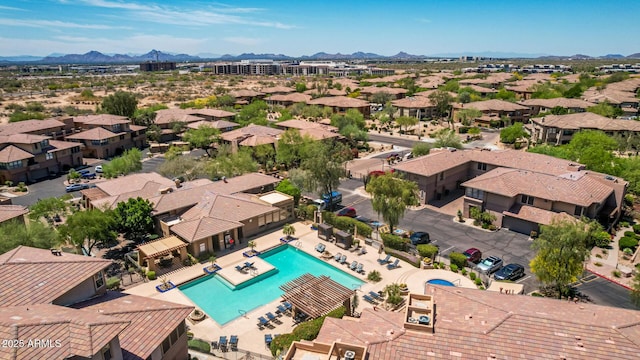 19777 N 76th St Unit 2244, Scottsdale, AZ 85255 - birds eye view of property featuring a mountain view and a residential view