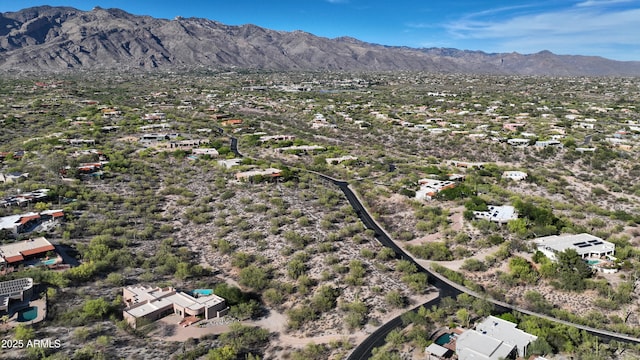 4885 N Via De La Granja, Tucson, AZ 85718 - aerial view of property and surrounding area with mountains