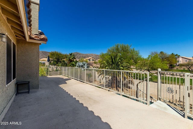 16047 S 14th Dr, Phoenix, AZ 85045 - view of patio / terrace with a mountain view