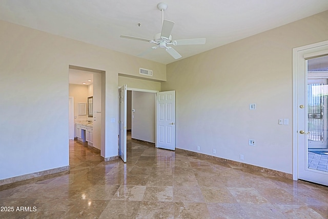 32710 N 71st St, Scottsdale, AZ 85266 - unfurnished room with a ceiling fan and baseboards
