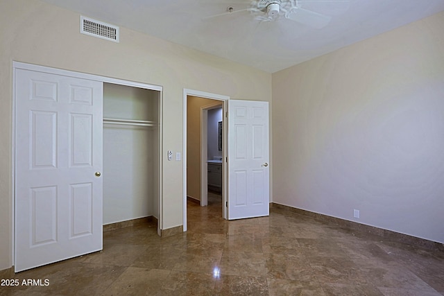 32710 N 71st St, Scottsdale, AZ 85266 - unfurnished bedroom with a closet and a ceiling fan