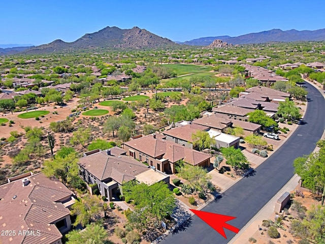 32710 N 71st St, Scottsdale, AZ 85266 - aerial view of residential area featuring a mountain backdrop