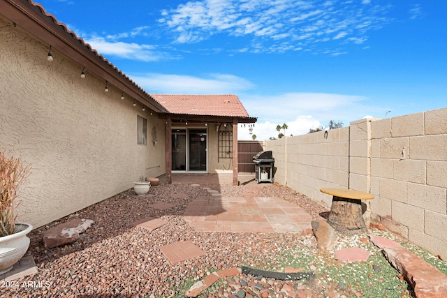 view of patio / terrace with area for grilling