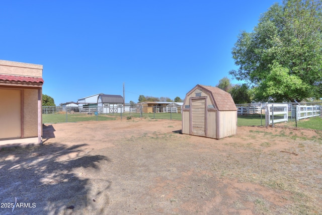 18622 E Via De Arboles, Queen Creek, AZ 85142 - view of yard with an outbuilding, a storage unit, and fence