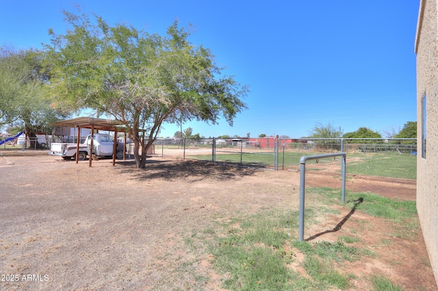 18622 E Via De Arboles, Queen Creek, AZ 85142 - view of yard with a detached carport and fence
