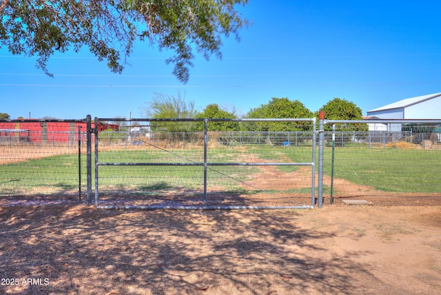 18622 E Via De Arboles, Queen Creek, AZ 85142 - view of yard featuring a rural view, a gate, and fence