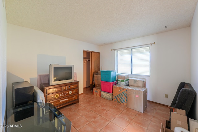 18622 E Via De Arboles, Queen Creek, AZ 85142 - interior space with light tile patterned floors and a textured ceiling