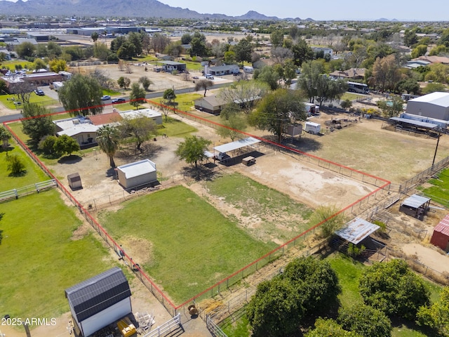 18622 E Via De Arboles, Queen Creek, AZ 85142 - birds eye view of property featuring a mountain view and a rural view