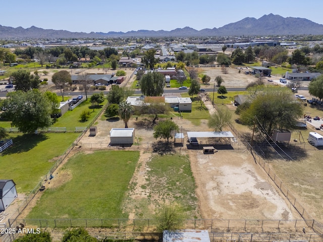 18622 E Via De Arboles, Queen Creek, AZ 85142 - drone / aerial view featuring a mountain view