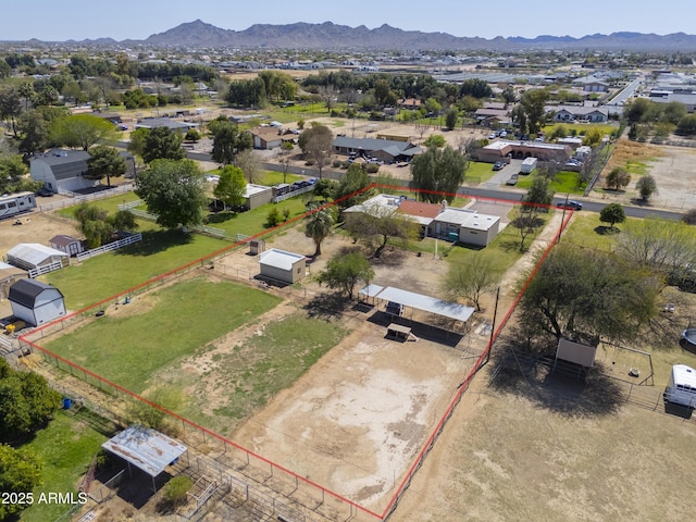 18622 E Via De Arboles, Queen Creek, AZ 85142 - birds eye view of property with a mountain view