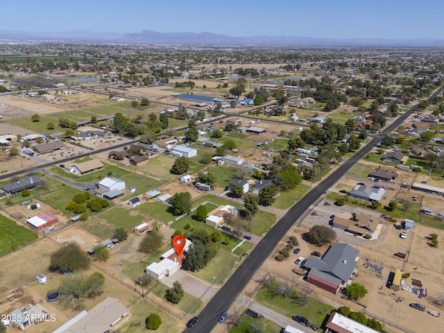 18622 E Via De Arboles, Queen Creek, AZ 85142 - drone / aerial view featuring a mountain view
