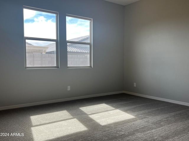 spare room featuring carpet