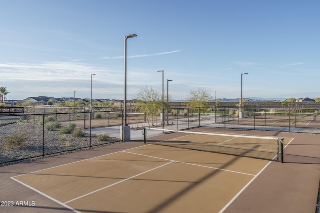 view of tennis court