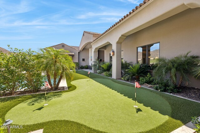 13750 E Yucca St, Scottsdale, AZ 85259 - view of yard with a putting green