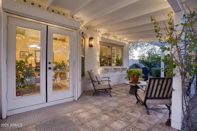 view of patio / terrace with french doors