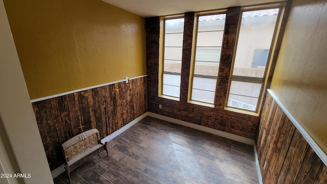 empty room featuring hardwood / wood-style flooring