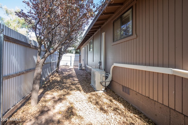 view of property exterior with ac unit