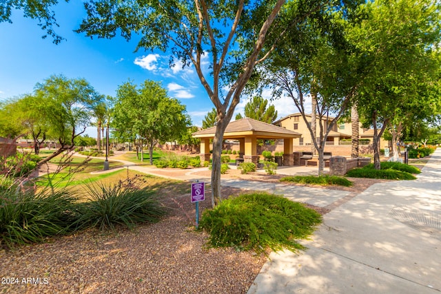 view of home's community with a gazebo