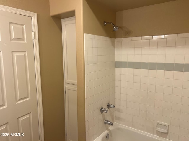 full bathroom with shower / washtub combination