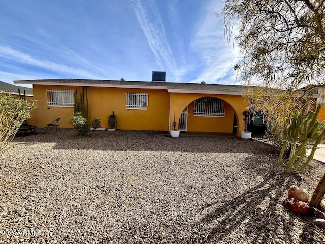 view of rear view of property