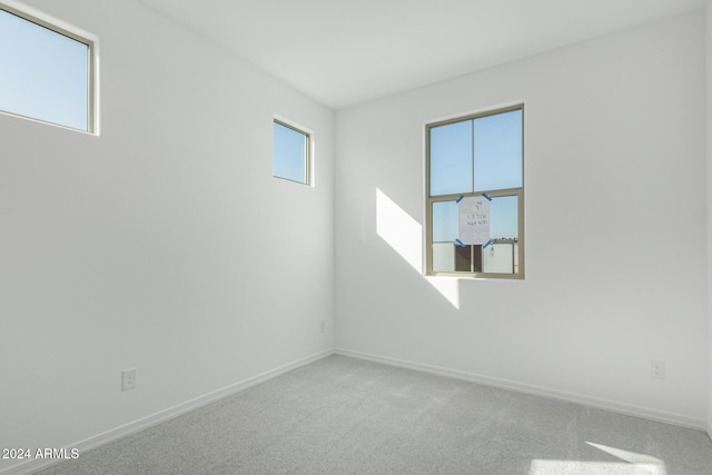 view of carpeted empty room