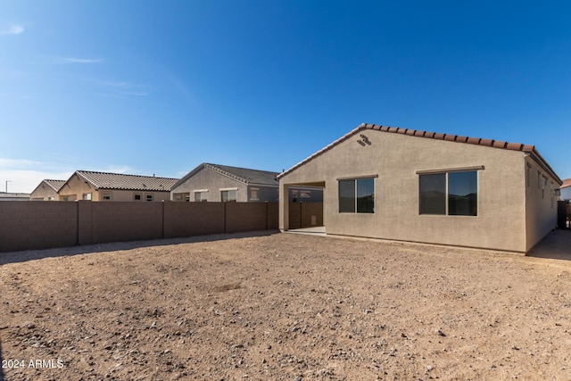 view of back of property