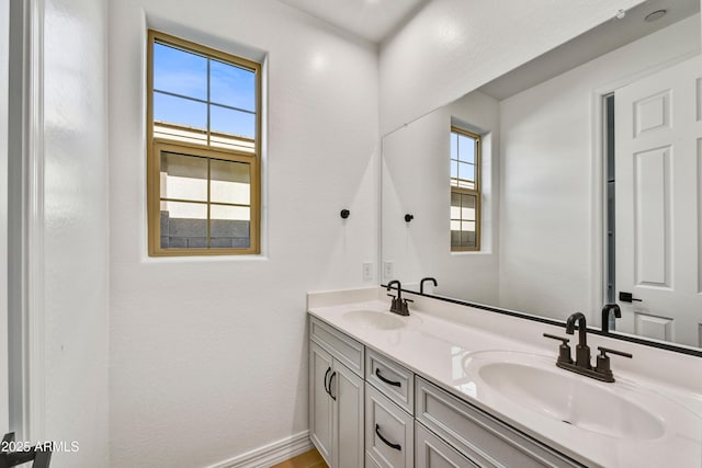 bathroom with vanity