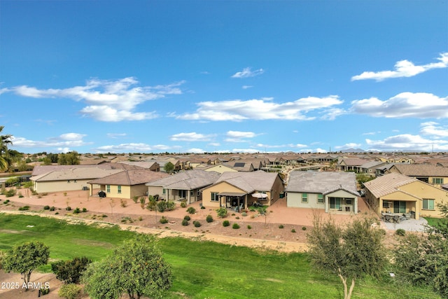 property view of mountains featuring a residential view