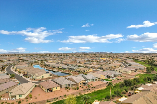 bird's eye view with a residential view