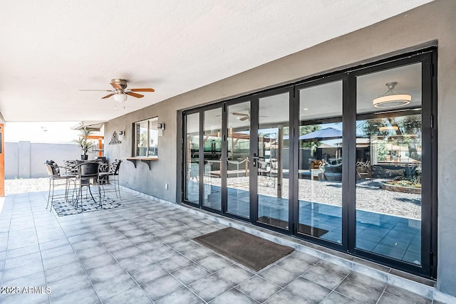 11215 N 37th Ave, Phoenix, AZ 85029 - view of patio / terrace featuring ceiling fan and outdoor dining space