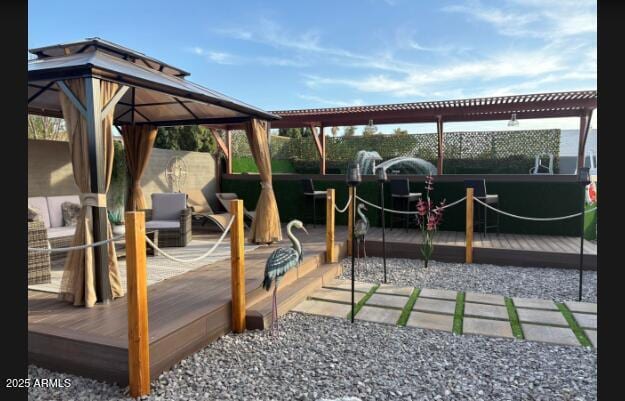 11215 N 37th Ave, Phoenix, AZ 85029 - view of playground featuring a gazebo and a deck