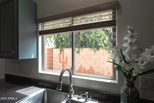 interior details featuring sink