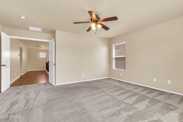 121 W Hackberry Dr, Chandler, AZ 85248 - empty room with carpet, ceiling fan, and baseboards