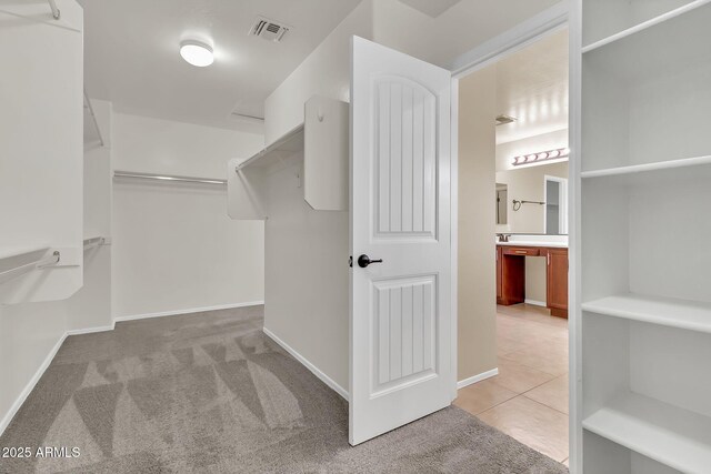 121 W Hackberry Dr, Chandler, AZ 85248 - spacious closet with light colored carpet and light tile patterned flooring