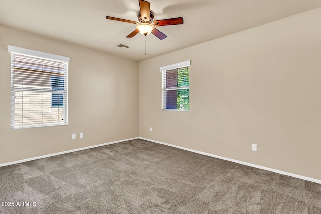 121 W Hackberry Dr, Chandler, AZ 85248 - carpeted spare room featuring a ceiling fan and baseboards