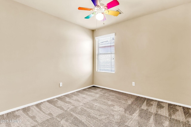 121 W Hackberry Dr, Chandler, AZ 85248 - unfurnished room with carpet floors, baseboards, and a ceiling fan