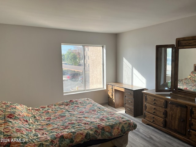 bedroom featuring light hardwood / wood-style flooring