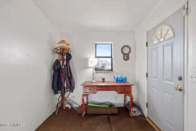 view of carpeted entryway