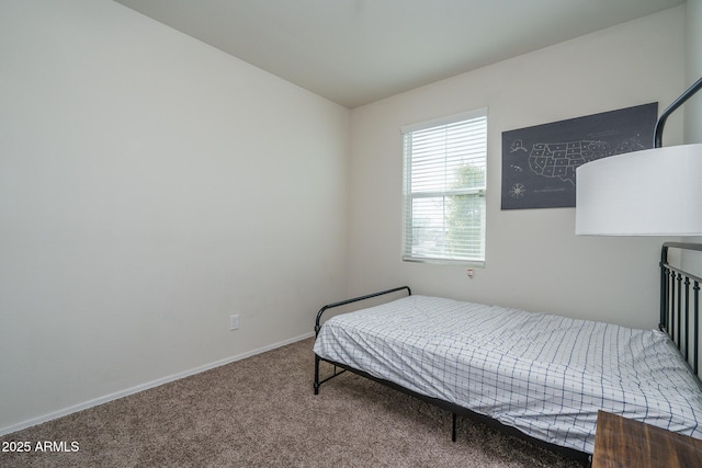 bedroom with carpet