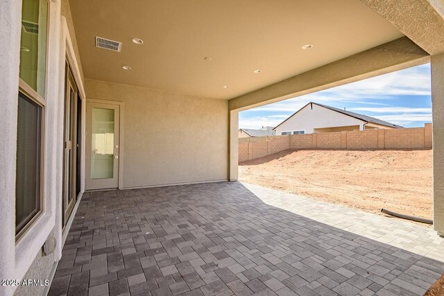 3310 Iron King Cir, Prescott, AZ 86301 - view of patio with visible vents and a fenced backyard