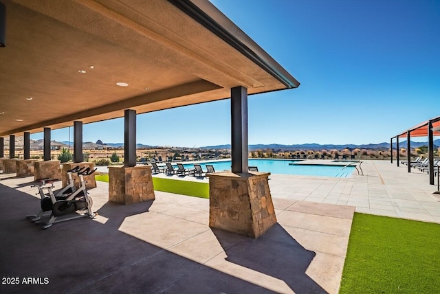 3310 Iron King Cir, Prescott, AZ 86301 - view of patio / terrace with a community pool