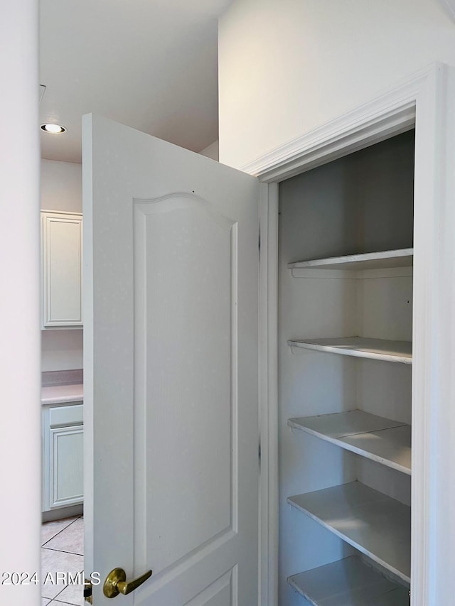 view of closet