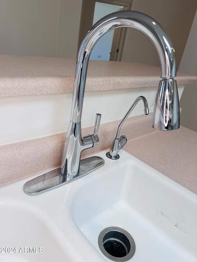 interior details featuring sink