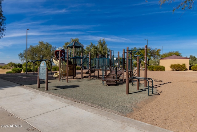 view of jungle gym